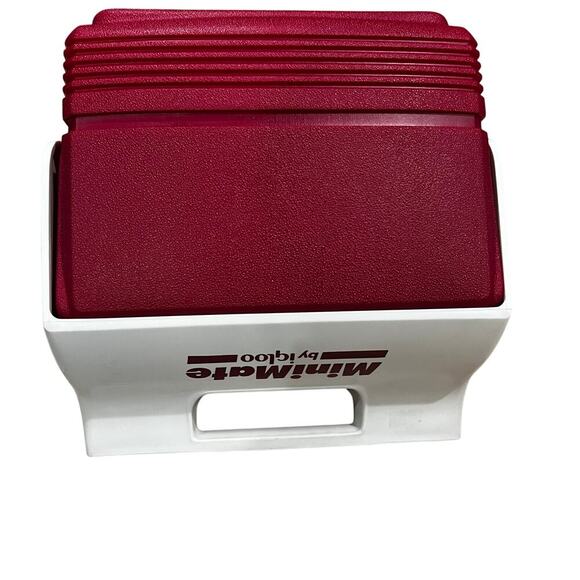 Vintage Igloo Mini Mate Red White Lunch Box Cooler - Picture 9 of 9